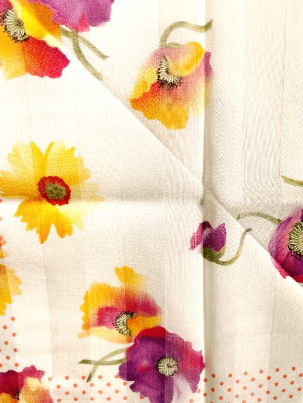 NWT Yves Saint Laurent Floral Scarf - Picture 13 of 15